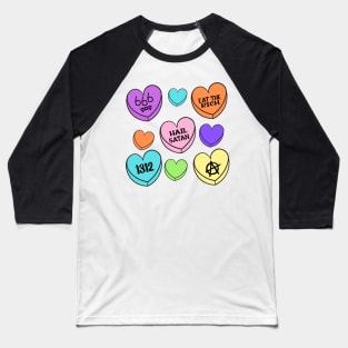 Candy Hearts Baseball T-Shirt